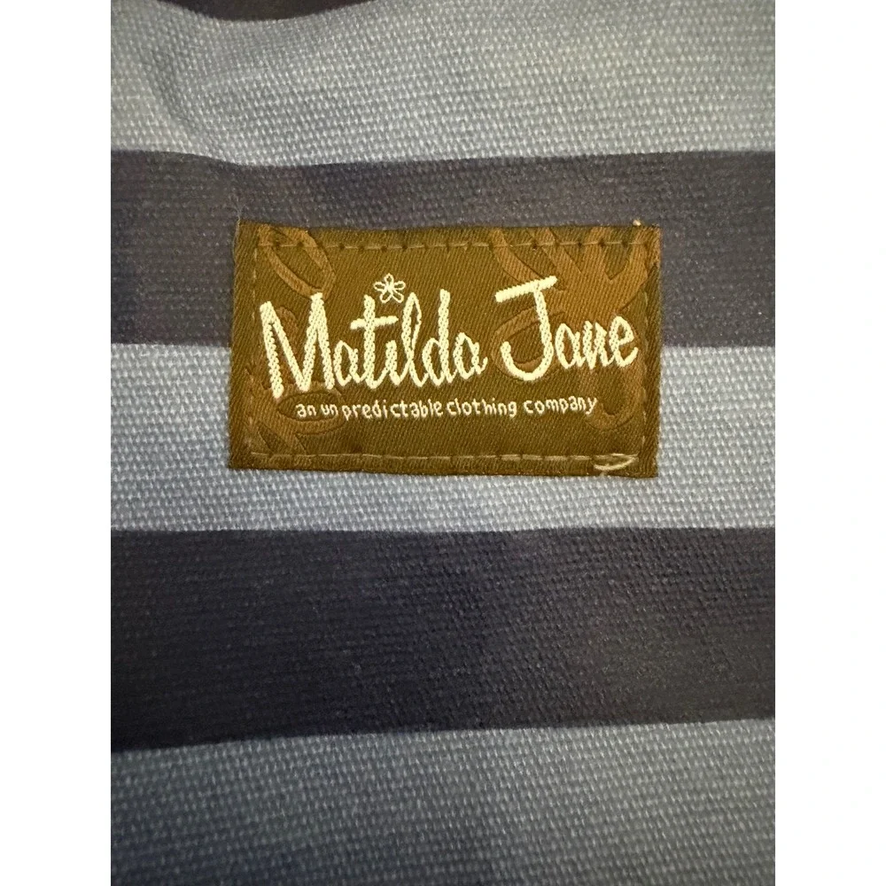Matilda Jane Striped Floral Tote Bag‎ Large Canvas Everyday Beach Travel